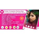 Flutter Complete Dating App for Android & iOS with Admin Panel