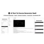 Ai Course Generator – Text To Course SaaS Ai Video & Image Content Payment Earn Gemini React Admin