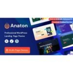 Anaton – SaaS Landing Page WordPress Theme