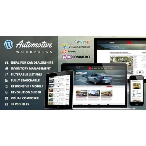 Automotive Car Dealership Business WordPress Theme