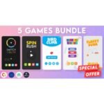 BUNDLE 5 GAMES | Admob + GDPR + Unity