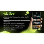 DTLive – Flutter App (Android – iOS – Website ) Movies – TV Series – Live TV – OTT – Admin Panel