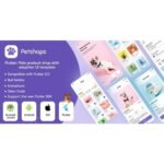 Flutter : Pets product shop with adoption UI template + Android app Template + IOS app Template
