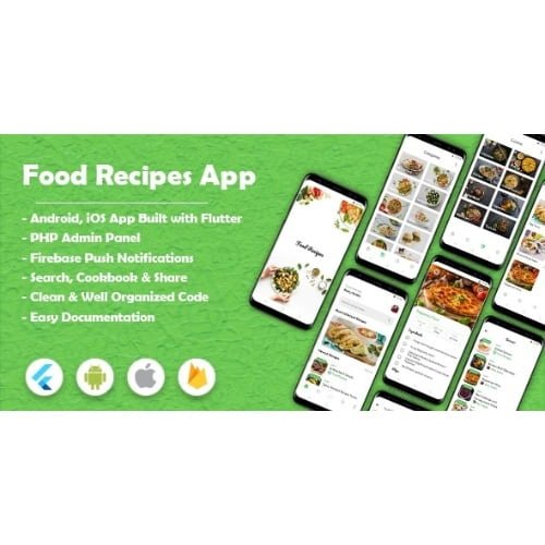Food-Recipes-Flutter-App-Android-iOS-Nulled-1.jpg Food Recipes Flutter App (Android & iOS) - Image 1