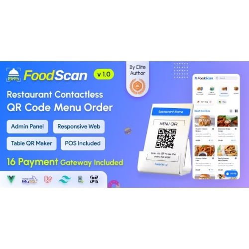 FoodScan-Qr-Code-Restaurant-Menu-Maker-and-Contactless-Table-Ordering-System-with-Restaurant-POS.jpg FoodScan – Qr Code Restaurant Menu Maker and Contactless Table Ordering System with Restaurant POS - Image 1