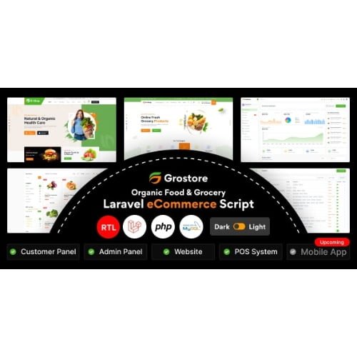 GroStore-Food-Grocery-Laravel-eCommerce-with-Admin-Dashboard-Nulled-2.jpg GroStore – Food & Grocery Laravel eCommerce with Admin Dashboard - Image 1