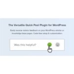 Helpful – Article Feedback Plugin for WordPress