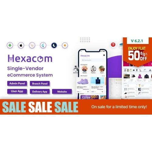 Hexacom-single-vendor-eCommerce-App-with-Website-Admin-Panel-and-Delivery-boy-app-Nulled-1.jpg Hexacom single vendor eCommerce App with Website, Admin Panel and Delivery boy app - Image 1