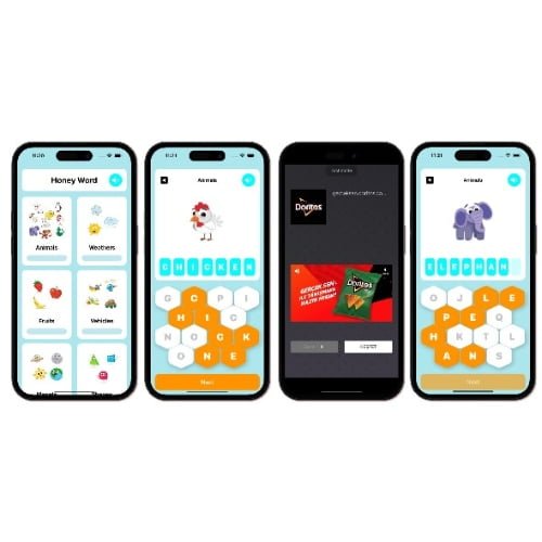 Honey-Word-Puzzle-Game-SwiftUI-Full-iOS-Game-For-Kids.jpg Honey Word Puzzle Game | SwiftUI Full iOS Game For Kids - Image 1