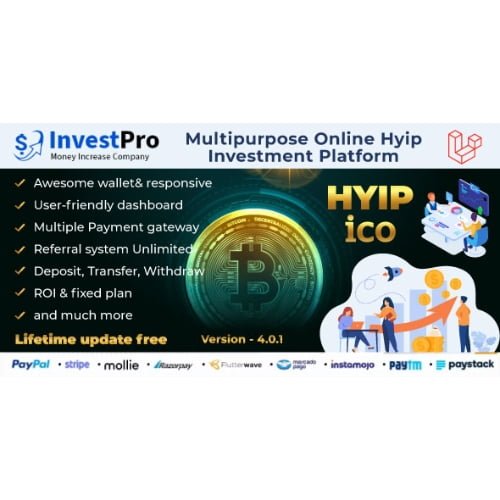Hyip-InvestPro-–-Advance-HYIP-ICO-Investment-Wallet-Banking-Platform-Nulled-1.jpg Hyip InvestPro – Advance HYIP & ICO Investment Wallet & Banking Platform - Image 1