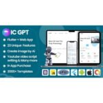 ICGPT- GPT AI Writing Assistant, Image Generator & Content Creator Flutter App + WEB version + Admin