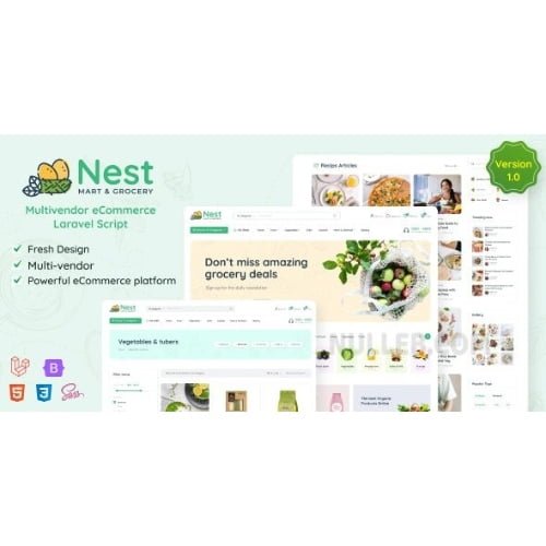 Nest-Multivendor-Organic-Grocery-Laravel-eCommerce.jpg Nest – Multivendor Organic & Grocery Laravel eCommerce - Image 1
