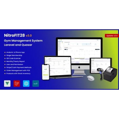 NitroFIT28-Fitness-Gym-Management-System.jpg NitroFIT28 | Fitness & Gym Management System - Image 1