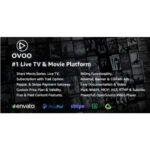 OVOO – Live TV & Movie Portal CMS with Membership System