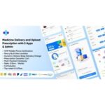 On Demand Pharmacy Delivery with Medicine Delivery and Upload Prescription App with 2 Apps & Admin
