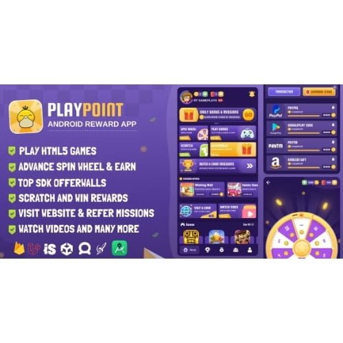 PlayPoint-Android-App-with-Admin-Panel.jpg PlayPoint Android App with Admin Panel - Image 1