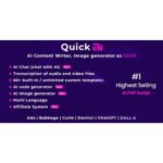 QuickAI OpenAI – ChatGPT – AI Writing Assistant and Content Creator as SaaS
