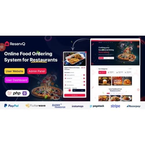 Reservq-Online-Food-Ordering-System-for-Restaurants-Laravel-Script.jpg Reservq – Online Food Ordering System for Restaurants Laravel Script - Image 1