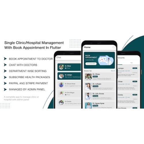 Single-Clinic-Hospital-Management-With-Book-Appointment-In-Flutter-Nulled.jpg Single Clinic/Hospital Management With Book Appointment In Flutter - Image 1