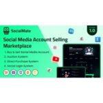 SocialMate – Social Media Account Selling Marketplace