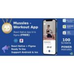 Workout Apps | UI Kit | React Native | Figma (FREE) | Mussles
