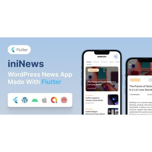 iniNews-Flutter-mobile-app-for-WordPress.jpg iniNews – Flutter mobile app for WordPress - Image 1