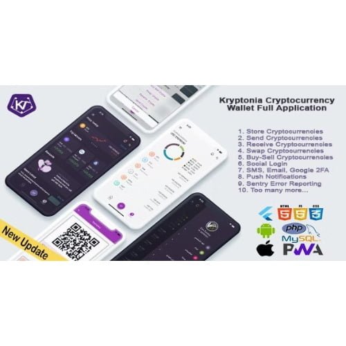 Kryptonia-Cryptocurrency-Wallet-App.jpg Kryptonia Cryptocurrency Wallet App - Image 1