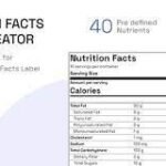 Nutrition Facts Label Creator (Gutenberg Block) v0.1.0
