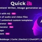 QuickAI OpenAI - AI Writing Assistant and Content Creator as SaaS